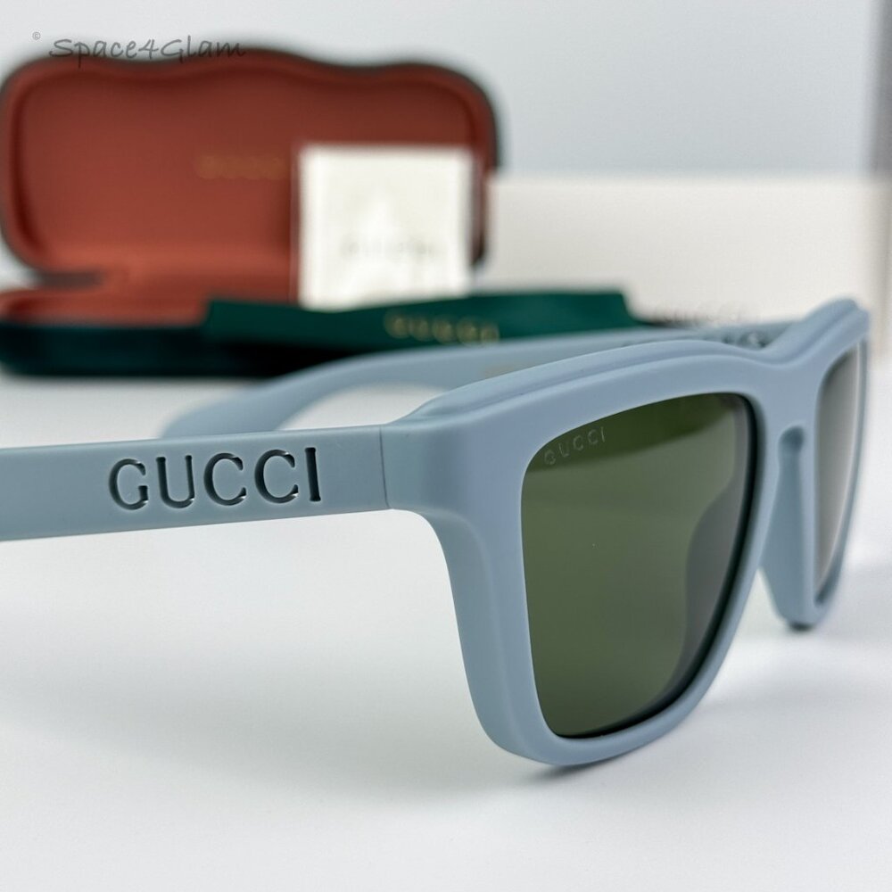 BRAND NEW Gucci GG1571S 003 Light Blue Green Unisex Square Sunglasses GG 1571S